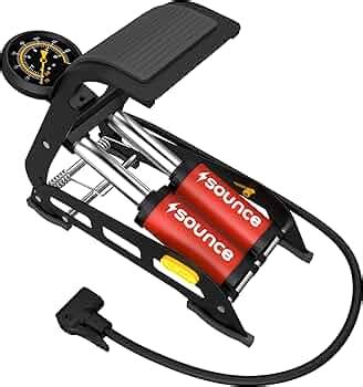 Sounce Double Cylinder 160 PSI Portable Foot Pump | Rapid Inflation ...