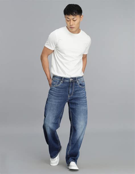 Med Blue 5 Pocket Midrise Loose Fit Cropped jeans – ROOKIES