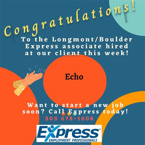 Express Employment Professionals - Longmont, CO on LinkedIn: Please ...