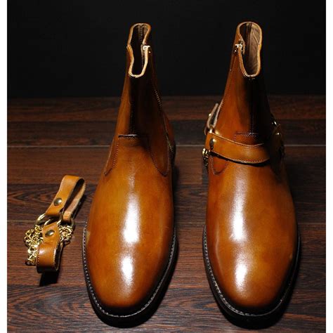 Tan Hybrid Chain Boots – FELLMONGER