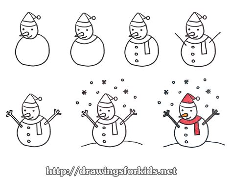 How To Draw A Cartoon Snowman Step By Step Easy at Olga Rayford blog
