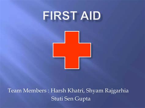 Image result for Introduction to First Aid PPT