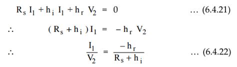 Small Signal Amplifier Performance In terms of h-parameters - Solved ...