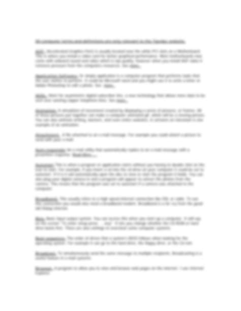 Image result for List of Basic Computer Terminology