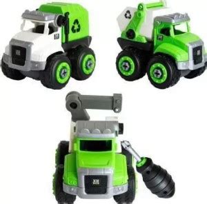 Just craft DIY Assemble Disassemble Construction crane,Garbage ...