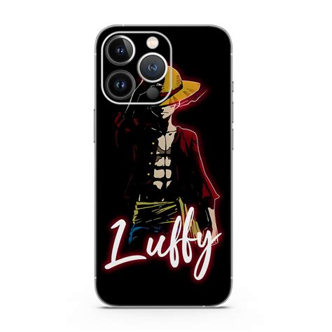 Luffy Black Background Anime Mobile Skin