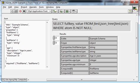 SQLite JSON-format 的图像结果