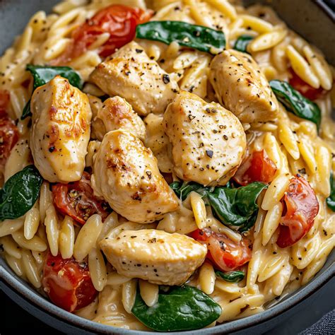 Creamy Tuscan Chicken Orzo Recipe for Busy Home Cooks - Gourmet Mastermind
