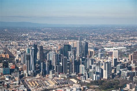 Melbourne city skyline and architecture