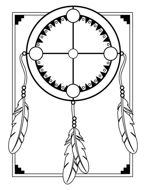 Printable Medicine Wheel Template PDF