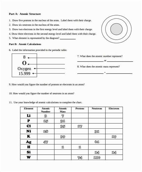 Counting Atoms Worksheet Answer Key 的图像结果