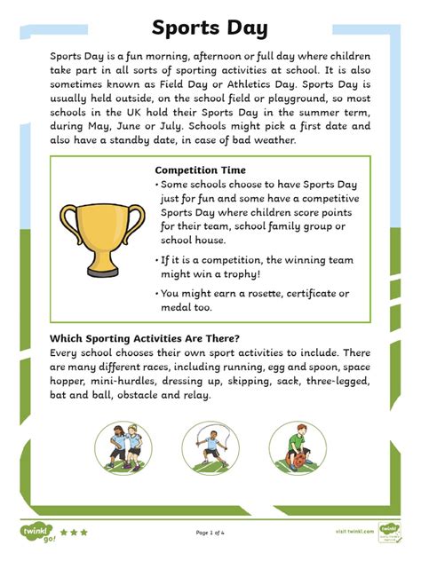 Sports Worksheet Reading 的图像结果