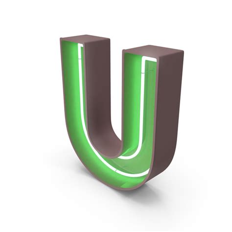 Neon Letter U PNG 的图像结果