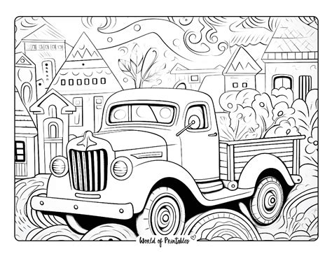 Truck Coloring Pages For Kids & Adults - World of Printables