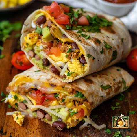 Egg and Bean Burritos