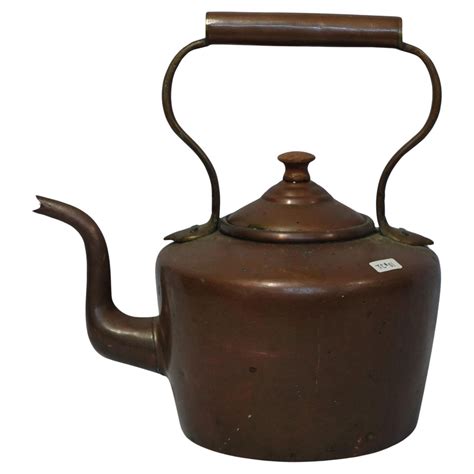 Antique A Heavy English Copper Tea Kettle, TC#04 For Sale at 1stDibs ...