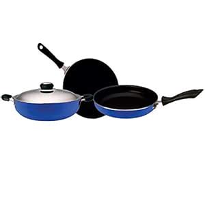 Buy MACclite Non Stick Aluminum Cookware Set of 4pc (Dosa Tawa 28cm ...
