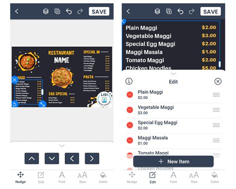 Image result for Create a Menu Card