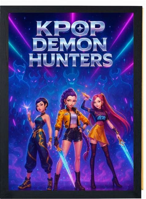 k-pop demon hunter posters framed| wall poster| anime photo cards| pack ...