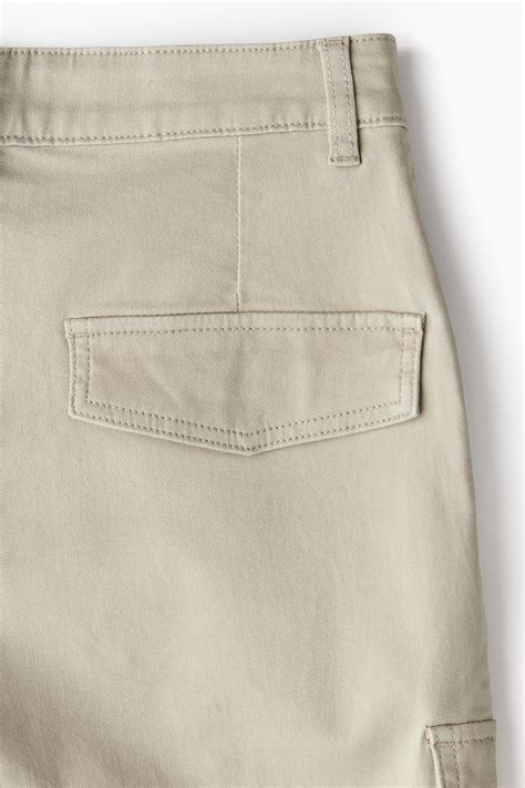 Slim cargo trousers - Light greige - Ladies | H&M GB