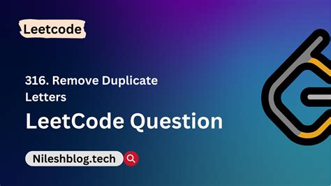 Image result for Remove Duplicates LeetCode String