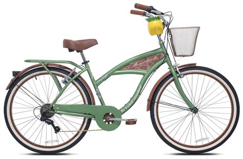 26 Inch Margaritaville Green 7 Speed Adult Cruiser Bicycle - Walmart.com