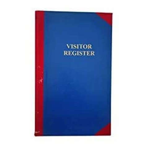NIRMAL SONS Visitor Register 80 GSM Ledger Paper Canvas Bound Visitor ...
