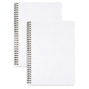 newestor (2-Pack) B5 Dot Grid Notebook 100gsm Bullet Spiral Journal 7.1 ...
