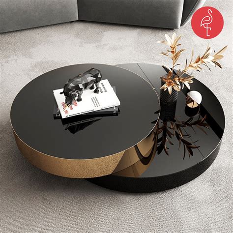 The Flamingo Life Fiji Gold Claded Center Table | A Modern And Elegant ...