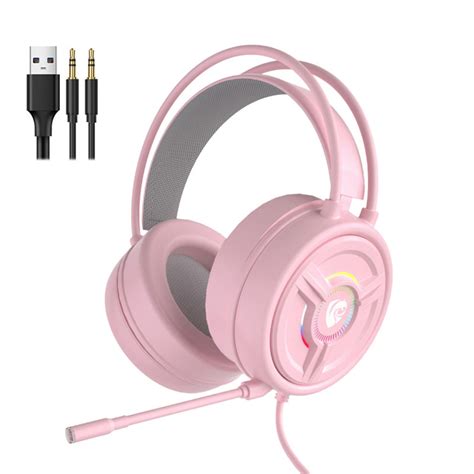 PSH-200 3.5mm Gaming Headset Headphone w/Mic for PC Laptop Pink– UNIQKART