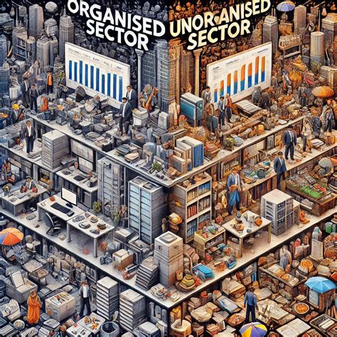 Difference between Organised and Unorganised Sector Class 10