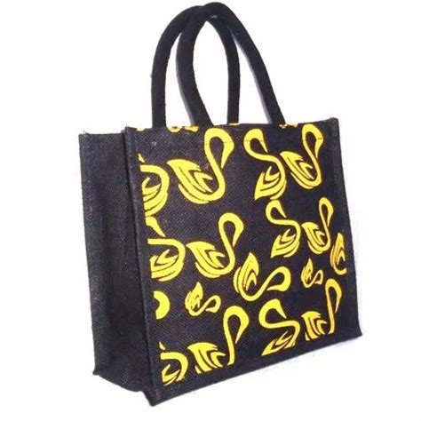 Printed Jute Bag - Jute Loop Handle Bag Manufacturer from North 24 Parganas