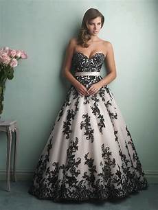 White Wedding Dress With Black Lace by 30 Ideas Of Beautiful Black And White Wedding Dresses White Wedding Dress With Black Lace