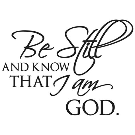 Be still and know Wall sticker | wall-art.com