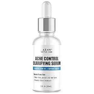 Azani Acne Clarifying Serum - 60 ml | 2% Salicylic Acid & 1% Glycolic ...