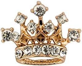 Buy Knighthood Golden Crown with Stone Detailing Lapel Pin Suit Collar ...