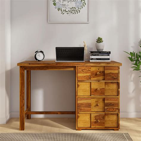 wakeup INDIA Study Table | Muse Sheesham Wood Study Desk for Student ...