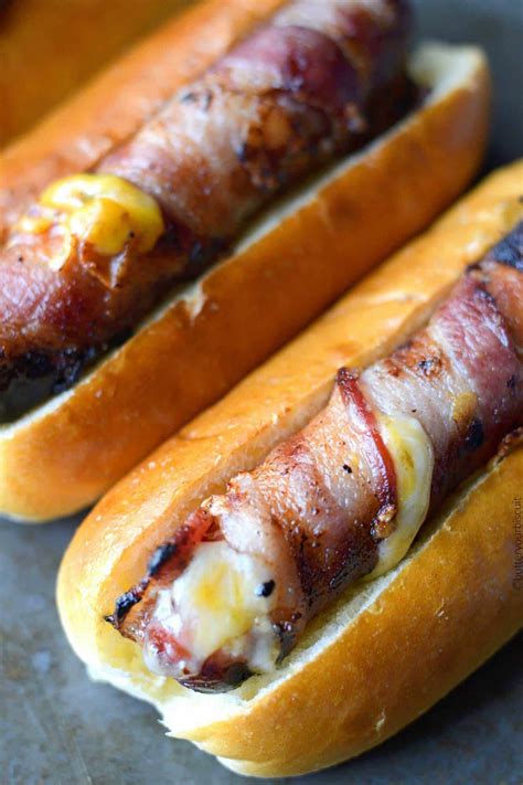 Bacon Wrapped Hot Dogs Recipe- Butter Your Biscuit