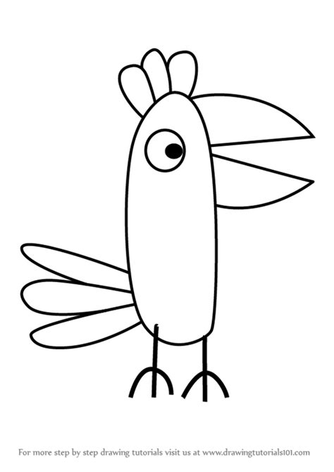 Image result for Simple Parrot Cartoon Drawing