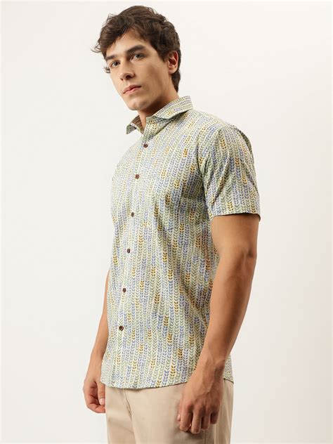 Millennial Men Pista Printed Cotton Half Sleeve Shirts – divena world