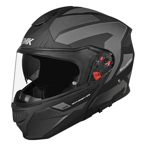 SMK Gullwing Sonic Matt Black Grey Helmet (MA266) – AH Helmets