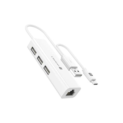 Portronics Mport 60 USB C to Ethernet Adapter (4-in-1), Multiport Hub ...