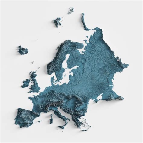 Europe Relief Map 的图像结果