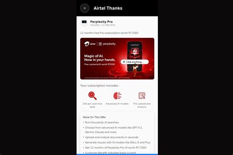Image result for Airtel Perplexity Pro Offer Code