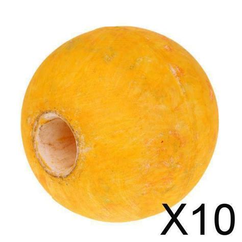 10X Yellow 10cm Anchor Floats with Bore Safety Rope Line Floats Pool A