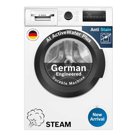 Bosch 8 kg Washing Machine Front Load Fully Automatic for Modern Indian ...