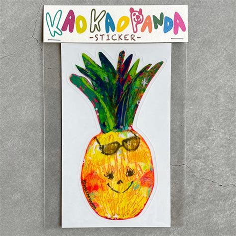 STICKER パイナップル | KAO KAO PANDA STUDIO NET SHOP