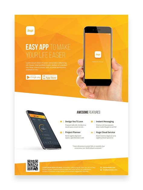 Mobile App Promotion Flyer Template - App Templates - Ideas of App ...