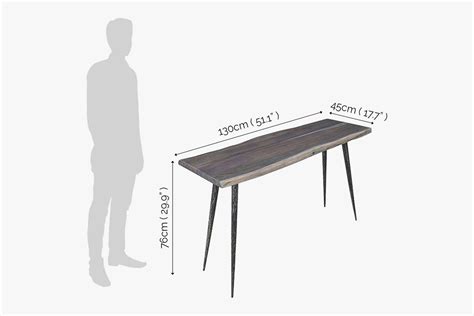 Buy Solid Wood INDIANA Dusk Console Table Online | New Launches Console ...