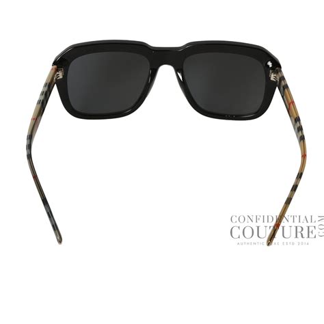 Shop Preloved Burberry Classic Black Check Pilot Sunglasses – 100% ...